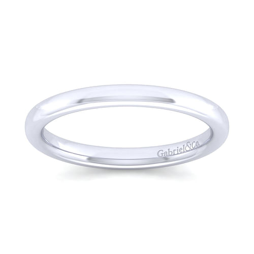 14K White Gold Matching Wedding Band