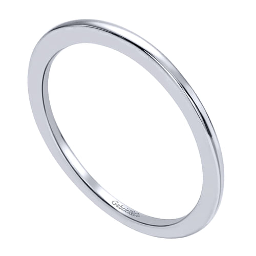 14K White Gold Matching Wedding Band