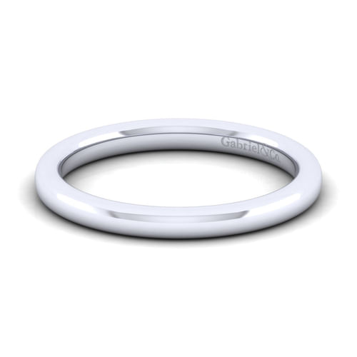 14K White Gold Matching Wedding Band