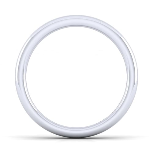 14K White Gold Matching Wedding Band