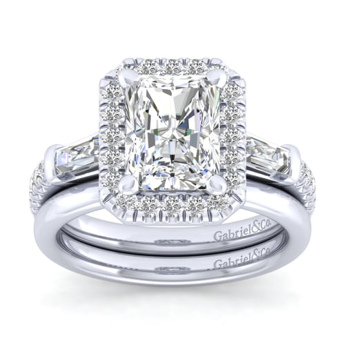 14K White Gold Matching Wedding Band