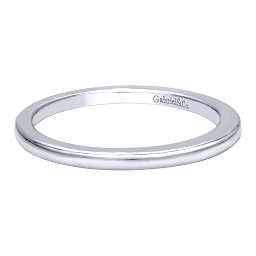 14K White Gold Matching Wedding Band