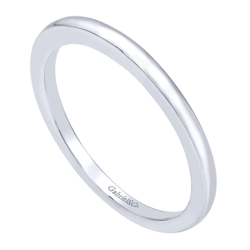 14K White Gold Matching Wedding Band