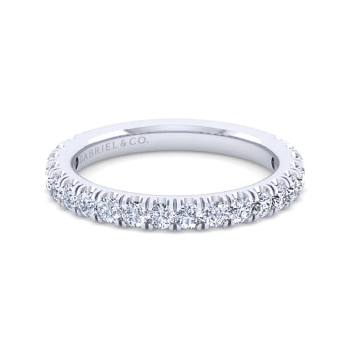 14K White Gold Matching Wedding Band