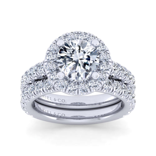 14K White Gold Matching Wedding Band