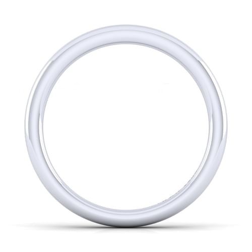 14K White Gold Matching Wedding Band