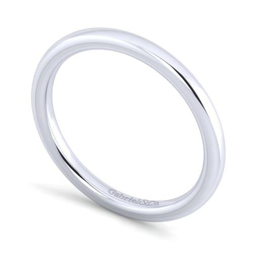 14K White Gold Matching Wedding Band