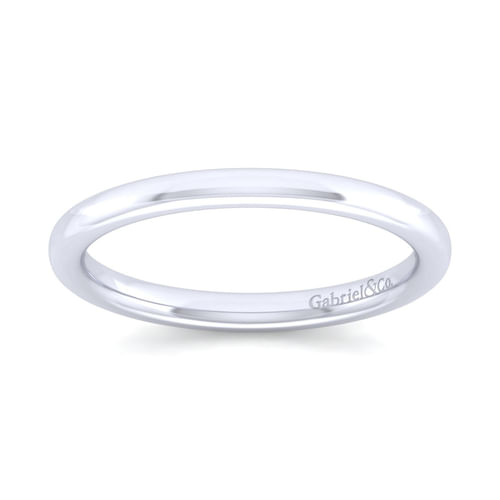 14K White Gold Matching Wedding Band