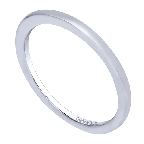 14K White Gold Matching Wedding Band