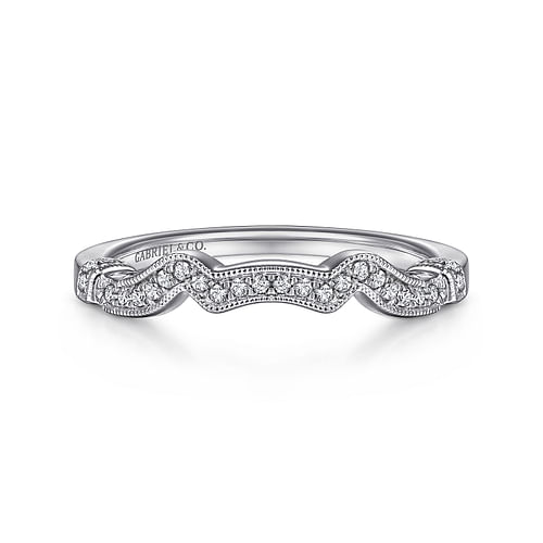 14K White Gold Matching Wedding Band