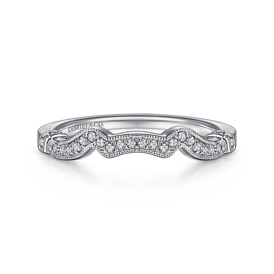 Gabriel - 14K White Gold Matching Wedding Band