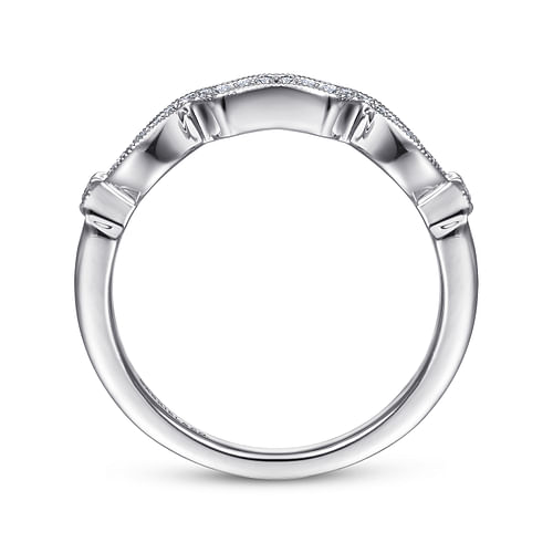 14K White Gold Matching Wedding Band