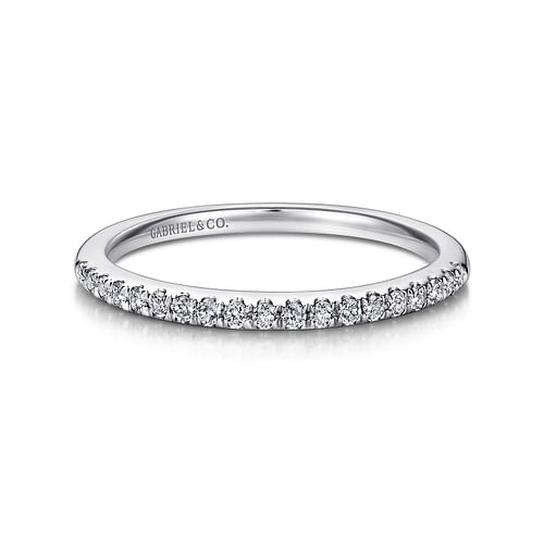 14K White Gold Matching Wedding Band