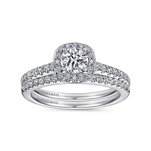 14K White Gold Matching Wedding Band