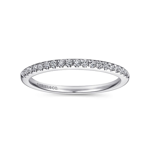 14K White Gold Matching Wedding Band