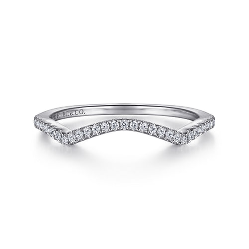 14K White Gold Matching Wedding Band