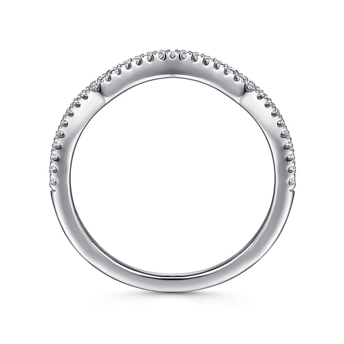 14K White Gold Matching Wedding Band