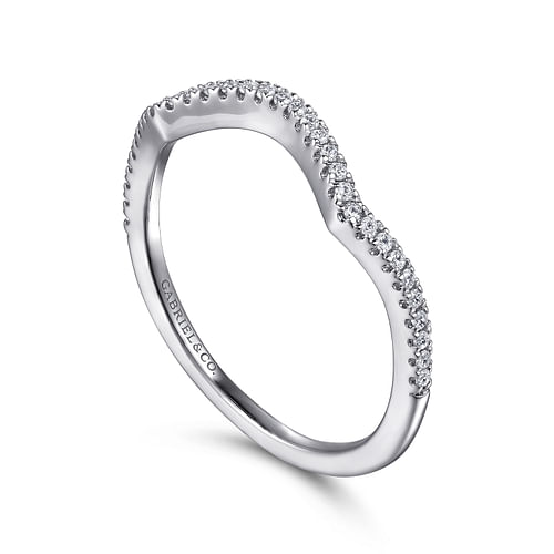 14K White Gold Matching Wedding Band