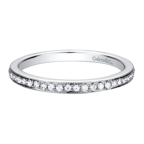 14K White Gold Matching Wedding Band