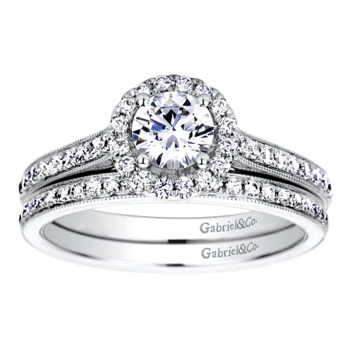14K White Gold Matching Wedding Band