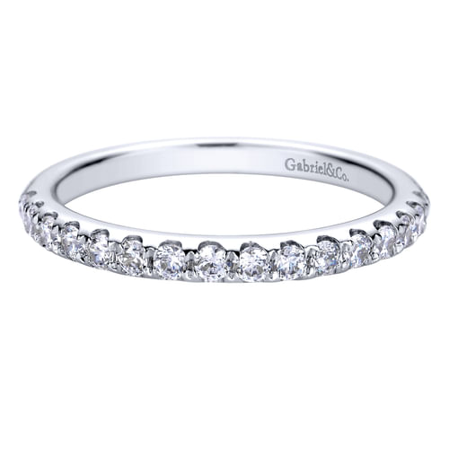 14K White Gold Matching Wedding Band