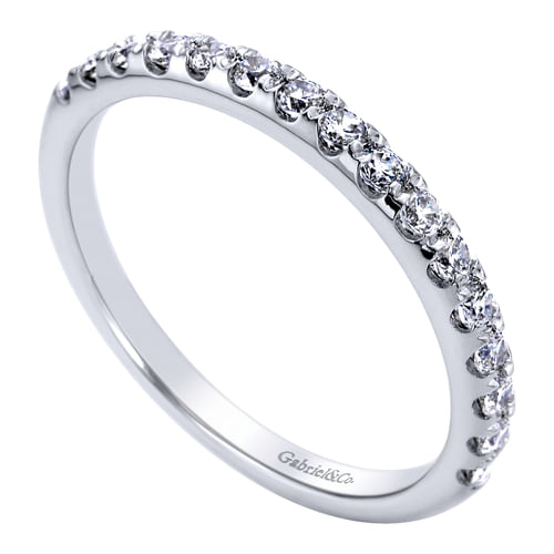 14K White Gold Matching Wedding Band