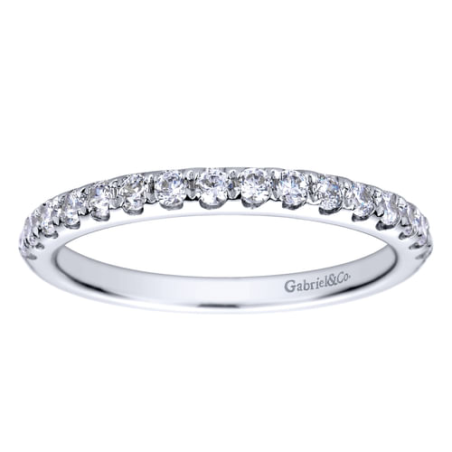 14K White Gold Matching Wedding Band