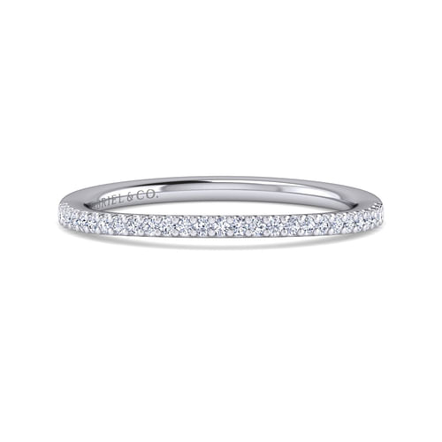 14K White Gold Matching Wedding Band