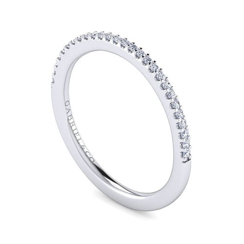 14K White Gold Matching Wedding Band