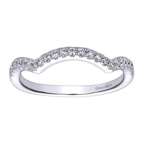 14K White Gold Matching Wedding Band