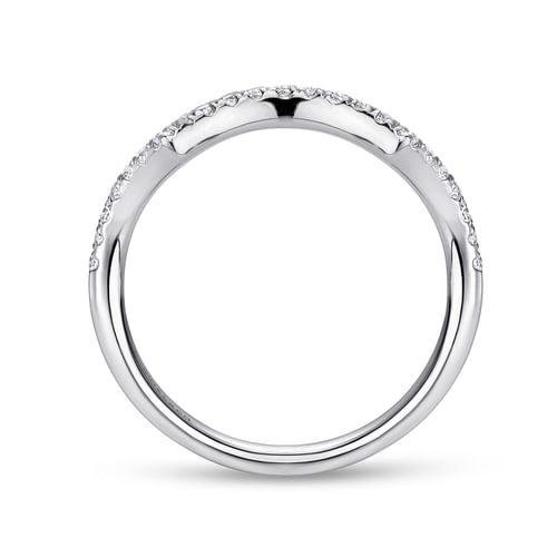 14K White Gold Matching Wedding Band