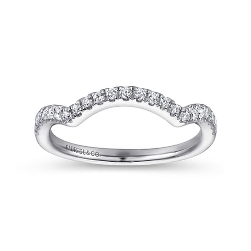 14K White Gold Matching Wedding Band