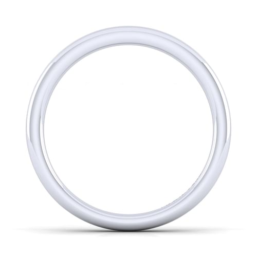 14K White Gold Matching Wedding Band