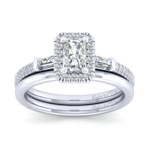 14K White Gold Matching Wedding Band