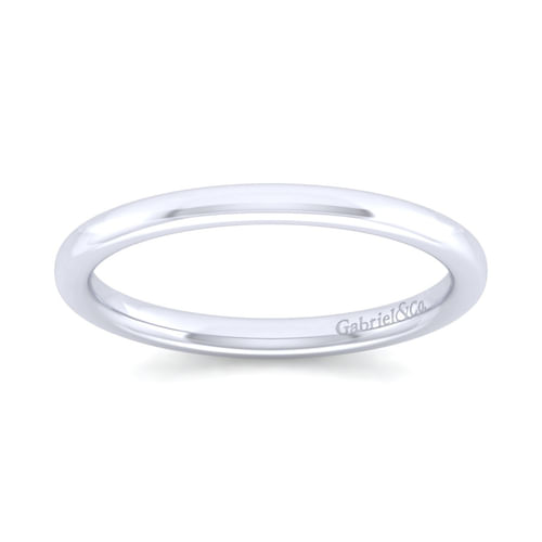 14K White Gold Matching Wedding Band