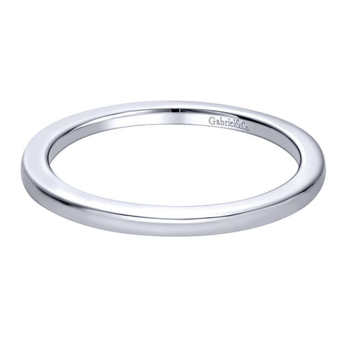 14K White Gold Matching Wedding Band