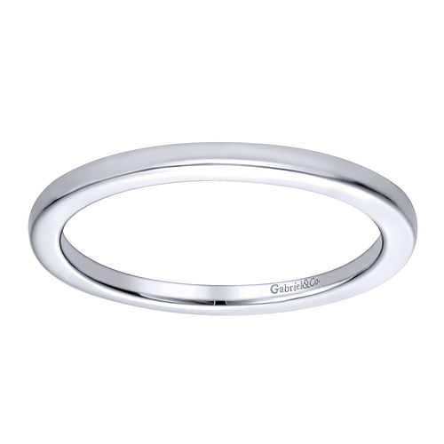 14K White Gold Matching Wedding Band