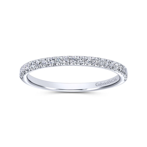 14K White Gold Matching Wedding Band