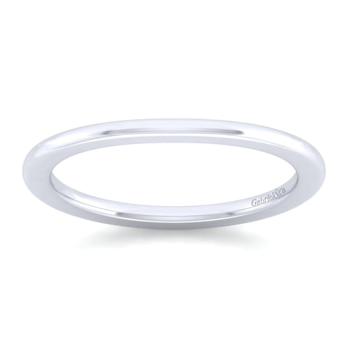 14K White Gold Matching Weeding Band