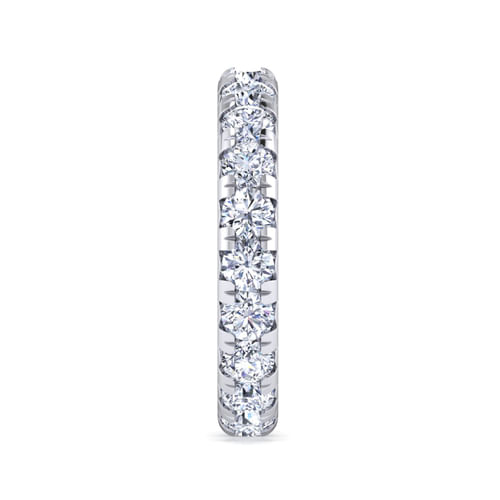14K White Gold Micro Pavé Diamond Eternity Band