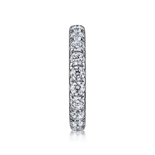 14K White Gold Micro Pavé Diamond Eternity Band