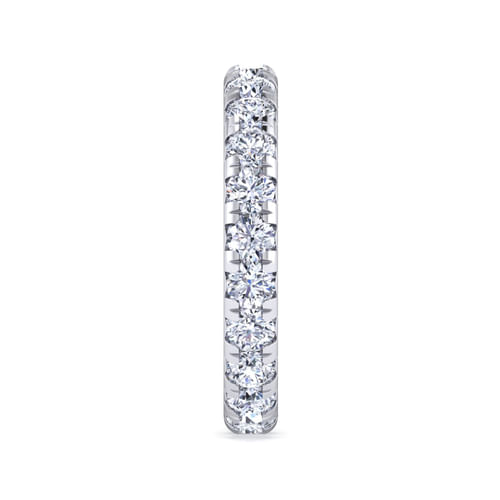 14K White Gold Micro Pavé Diamond Eternity Band