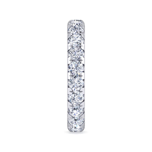 14K White Gold Micro Pavé Diamond Eternity Band