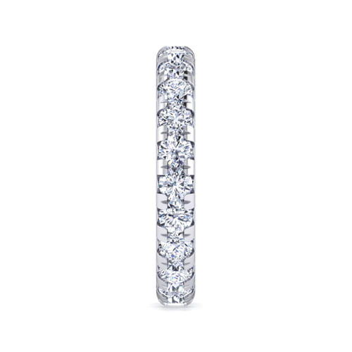 14K White Gold Micro Pavé Diamond Eternity Band