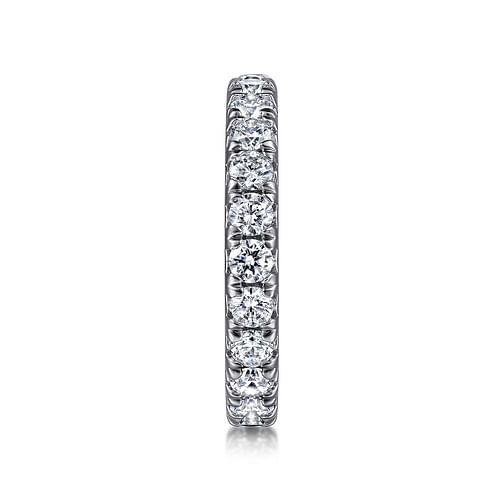 14K White Gold Micro Pavé Diamond Eternity Band