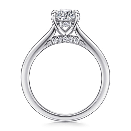 14K White Gold Oval Diamond Engagement Ring 14K White Gold Oval Diamond Engagement Ring