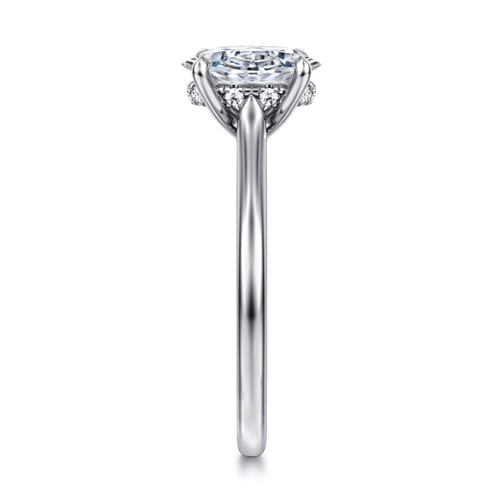 14K White Gold Oval Diamond Engagement Ring 14K White Gold Oval Diamond Engagement Ring