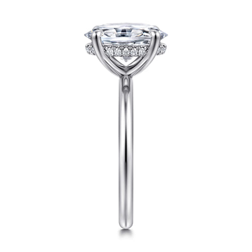14K White Gold Oval Diamond Engagement Ring 14K White Gold Oval Diamond Engagement Ring