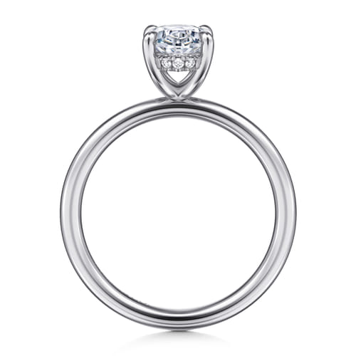 14K White Gold Oval Diamond Engagement Ring 14K White Gold Oval Diamond Engagement Ring