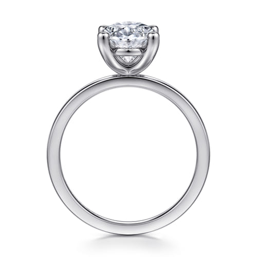 14K White Gold Oval Diamond Engagement Ring 14K White Gold Oval Diamond Engagement Ring